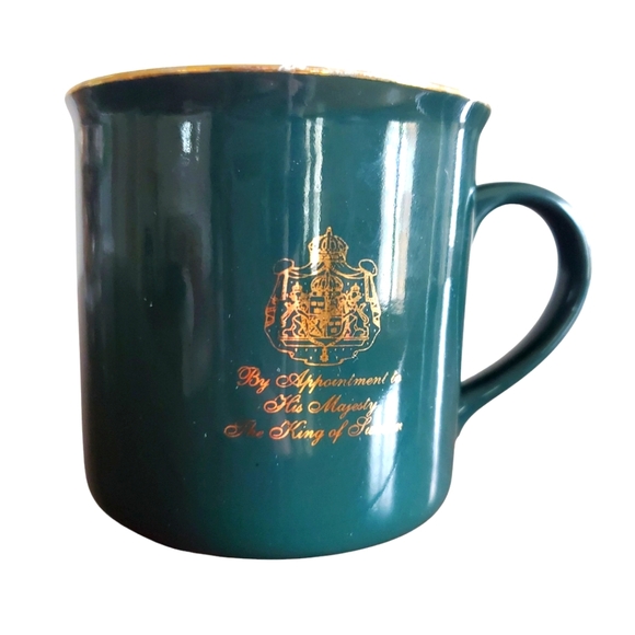 Gevalia Other - Vintage GEVALIA COFFEE CUP Shiny Dark Green Ceramic‎ Glaze Coffee Mug